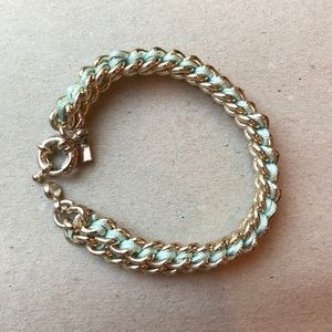 BOGO Gap Gold and Teal Chunky Bracelet